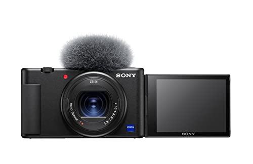 Sony Vlog-Kamera ZV-1 (Digitalkamera, 24-70mm, seitlich...