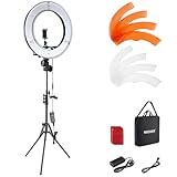 NEEWER Ringlicht mit Stativ Set: 18 Zoll/45cm Außen 55W 5600K...