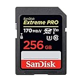 SanDisk Extreme PRO 256GB SDXC Memory Card up to 170MB/s, UHS-1,...