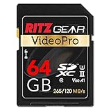 SD UHS-II 64GB SDXC Memory Card U3 V60 A1 Extreme Performance...