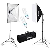 Softbox Fotostudio Set,FGen Fotolicht 2x50x70cm Beleuchtung für...