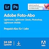 Adobe Creative Cloud Foto-Abo mit 20GB: Photoshop und Lightroom |...
