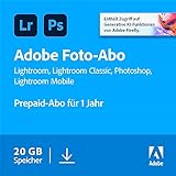 Adobe Creative Cloud 20GB:Photoshop&Lightroom|1 Jahr|PC/Mac...