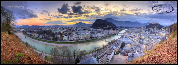 sonnenaufgang über Salzburg